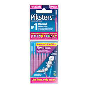 Piksters Size 1 Purple 10 Pack