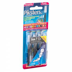 Piksters Size 7 Black 10 Pack