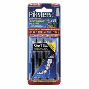 Piksters Size 7 Black 10 Pack