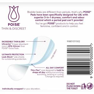 Poise Discreet Pad Extra 12 Pack C6