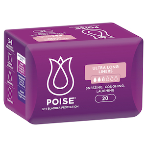 Poise Liners Ultra Long Fragarance Free 20 Liners