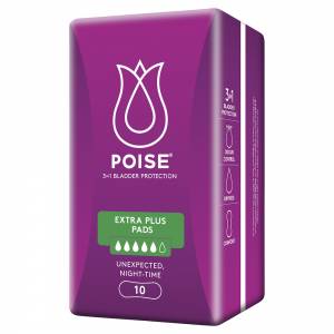 Poise Pads Extra Plus Absorbency 10