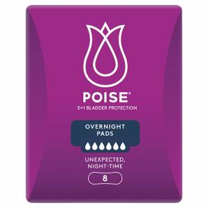 Poise Pads Overnight 8
