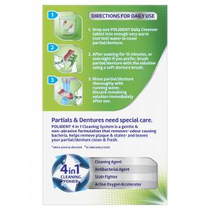 Polident  Denture Cleanser Whitening Tablets 36