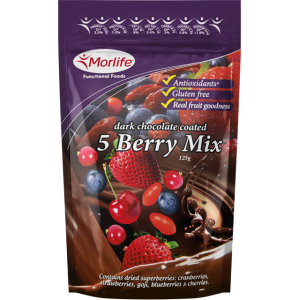 Morlife Chocolate 5 Berry Mix 125g