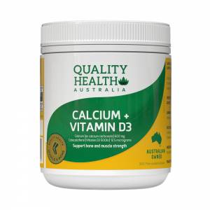 Quality Health Vitamin D & Calcium 600mg 300 Capsules