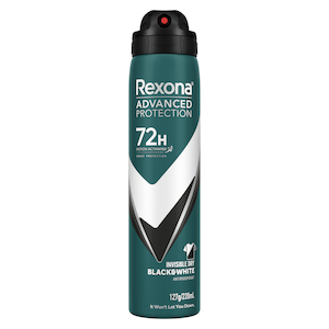 Rexona Men Antiperspirant Deodorant Aerosol Invisible Black & White 220ml