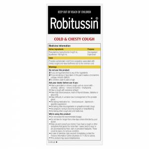 Robitussin Cold & Chesty Cough Syrup 200ml
