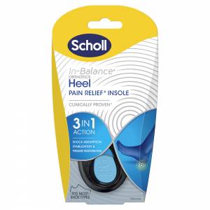 Scholl In-Balance Heel Orthotic Insole Large Size ...
