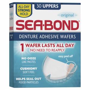 Sea Bond Denture Adhesive Uppers Original 30