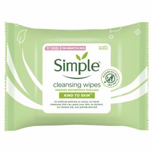 Simple Face Cleansing Wipes 25 Pack