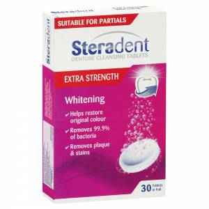 Steradent Extra Strength Whitening Tablets 30
