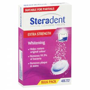 Steradent Extra Strength Whitening Tablets 48