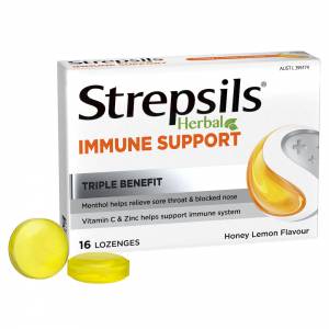 Strepsils Herbal Immune Honey Lemon Lozenges16