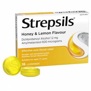 Strepsils Lozenges Honey & Lemon 16