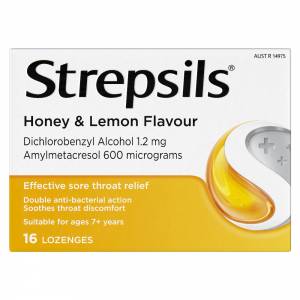 Strepsils Lozenges Honey & Lemon 16