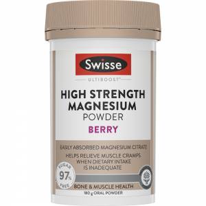 Swisse Ultiboost High Strength Magnesium Berry Powder 180g