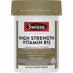 Swisse Ultiboost High Strength Vitamin B12 60 Tabl...