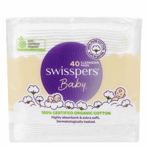 Swisspers Baby Organic Cotton Pads 40 Pack