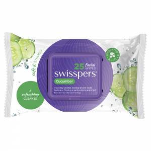 Swisspers Facial Wipes Cucumber 25