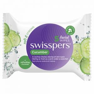 Swisspers Facial Wipes Cucumber Travel 5