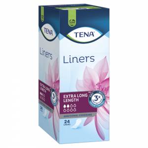 Tena Extra Long Liners 24 Pack