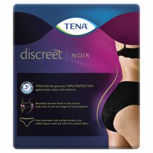 Tena Pants Women Discreet Black Large 8 x3