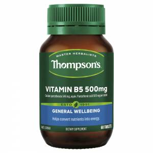 Thompson's B5 Pantothenic Acid 500mg 60 Tablets