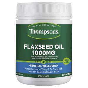 Thompson's Flaxseed Oil 1000mg 200 Capsules