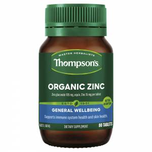 Thompson's Organic Zinc 80 Tablets
