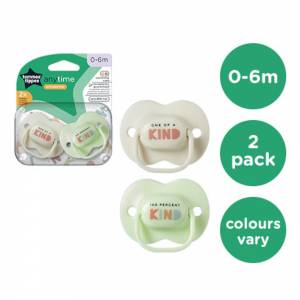 Tommee Tippee Close To Nature Any Time Soother 0-6 Months 2 Pack