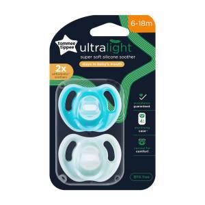 Tommee Tippee Ultra Light Soother 6-18m 2 Pack