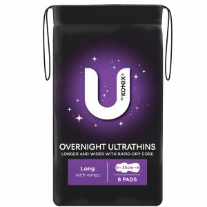 U By Kotex Ultrathins Overnight Long 8