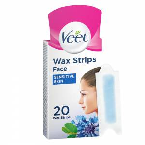 Veet Face Precision Wax Strips Sensitive 20
