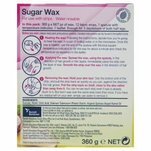 Veet Sugar Wax Natural Inspirations With Argan Oil 360g + 12 Fabric Strips