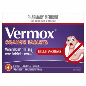 Vermox 100mg Tablets 4