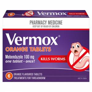 Vermox 100mg Tablets 6