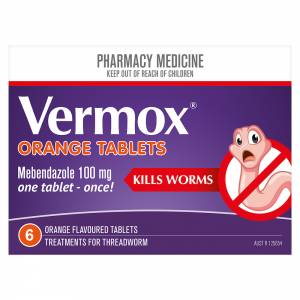 Vermox 100mg Tablets 6