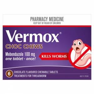 Vermox Choc Chews 6