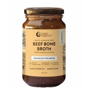 Nutra Organics Beef Bone Broth Concentrate Lemon g...