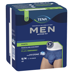 Tena Men Pant Active Fit Plus Medium 9 Pack