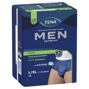 Tena Men Pant Active Fit Plus Large 8 Pack
