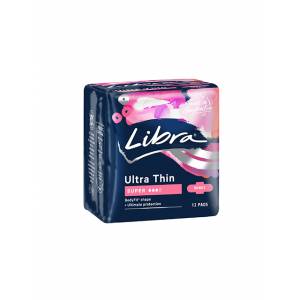 Libra Ultra Thin Pads with Wings Super 12 Pack