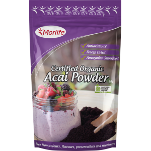 Morlife Acai Powder Certified Organic 80g