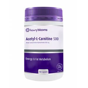 Henry Blooms Acetyl L-Carnitine 500mg 180 Capsules