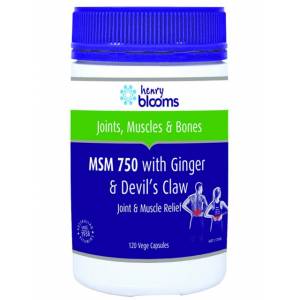Henry Blooms MSM, Ginger & Devils Claw 120 Capsule...