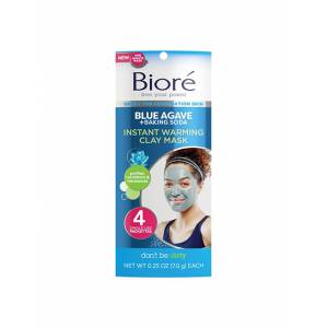 Biore Blue Agave Warming Clay Mask 4pk