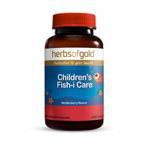 Herbs Of Gold Children's Fish-I Care 60 Chewable Tablets