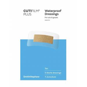 Cutifilm Plus Tan Waterproof Dressings 7.2cm x 5cm...