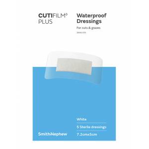 Cutifilm Plus White Waterproof Dressings 7.2cm x 5...